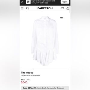 The Attico White dress